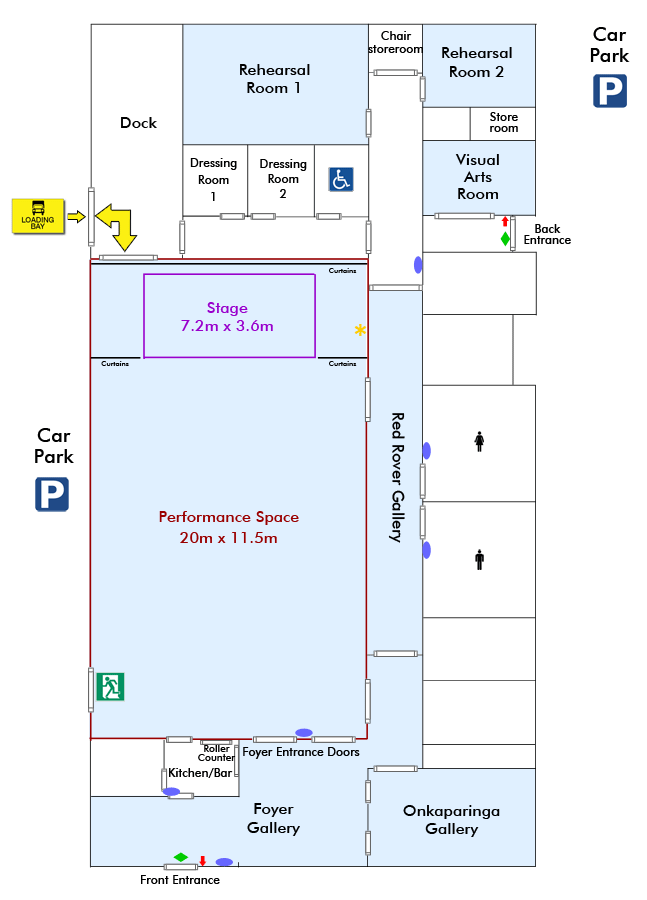 Arts Centre floorplan